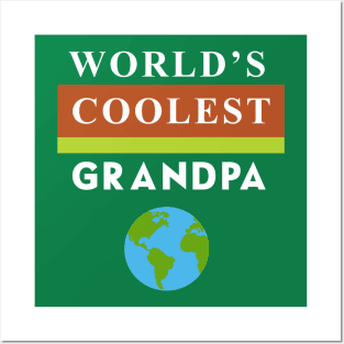 World's Coolest Grandpa Gift Idea Shirt Posters and Art